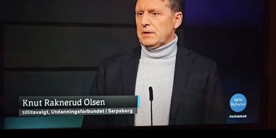 Skjermbilde av en debattsending fra NRK