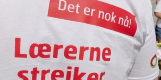 Lærerne streiker t-skjorte 