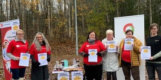 Utdanningsforbundet Kongsvinger og Eidskog på stand sammen med Fagforbundet Kongsvinger og Eidskog.