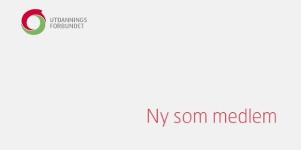 Forsidebilde av brosjyren med teksten: "Ny som medlem". Illustrasjon