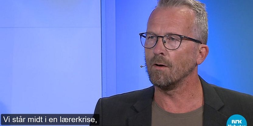 Geir Røsvoll i NRK Midtnytt studio