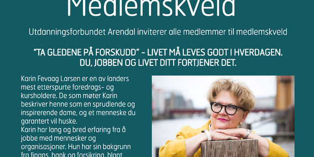 Medlemskveld med Karin Fevaag Larsen