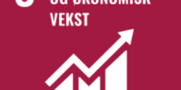 Pictogram av FNs bærekraftsmål nr 8, Anstendig arbeid og økonomisk vekst