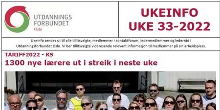 Faksimile av UKEINFO 33-2022