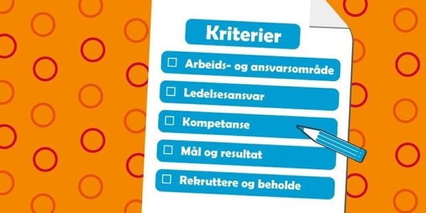 Omslaget på rapporten viser de fem kriteriene som omtales i rapporten. Illustrasjon.