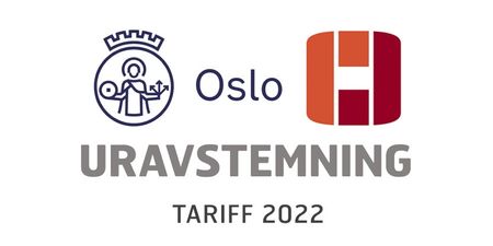 Plakat med teksten URAVSTEMNING - Tariff 2022