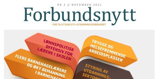 Forside magasinet Forbundsnytt. Illustrasjon.