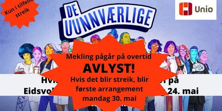 Bilde av "De unnværlige" - arrangementsplakat streikemarkering - avlyst