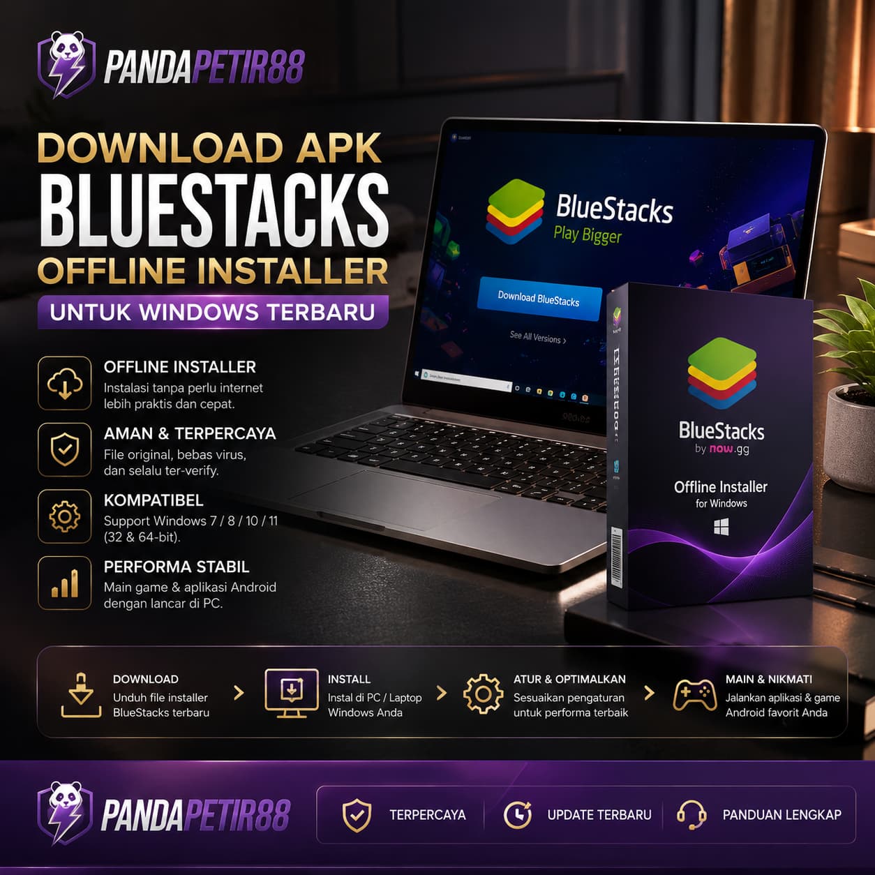 PANDAPETIR88 | Download APK BlueStacks Offline Installer untuk Windows Terbaru by Hey siriusly