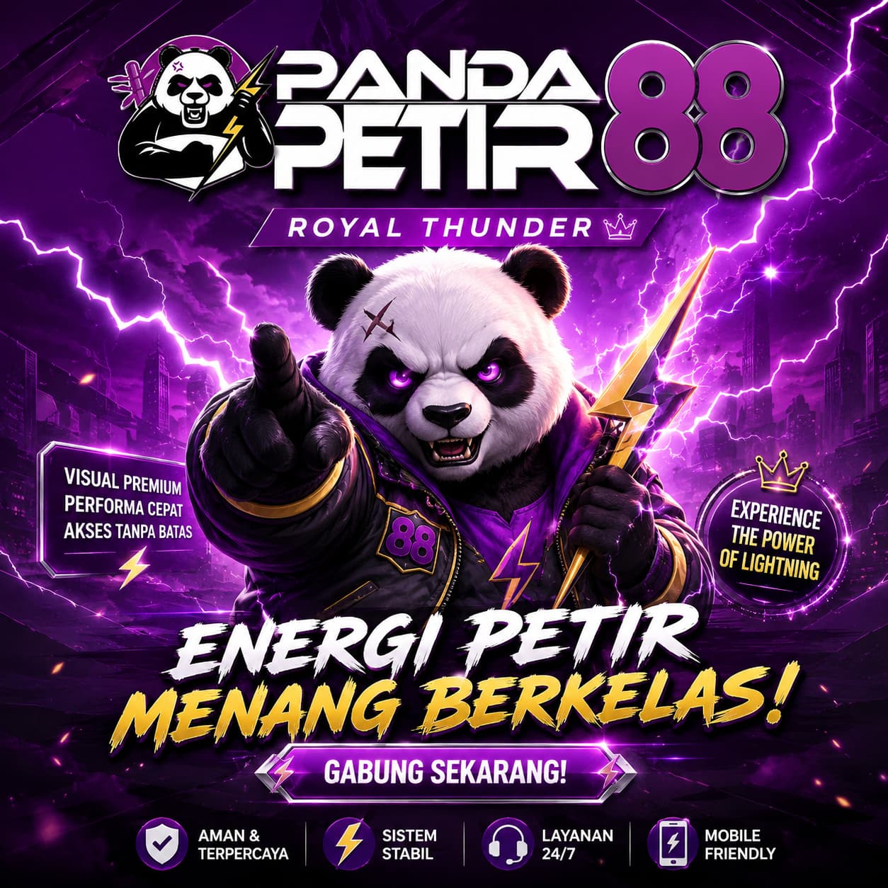 PANDAPETIR88 - Royal Thunder dengan Tampilan Premium Terbaru