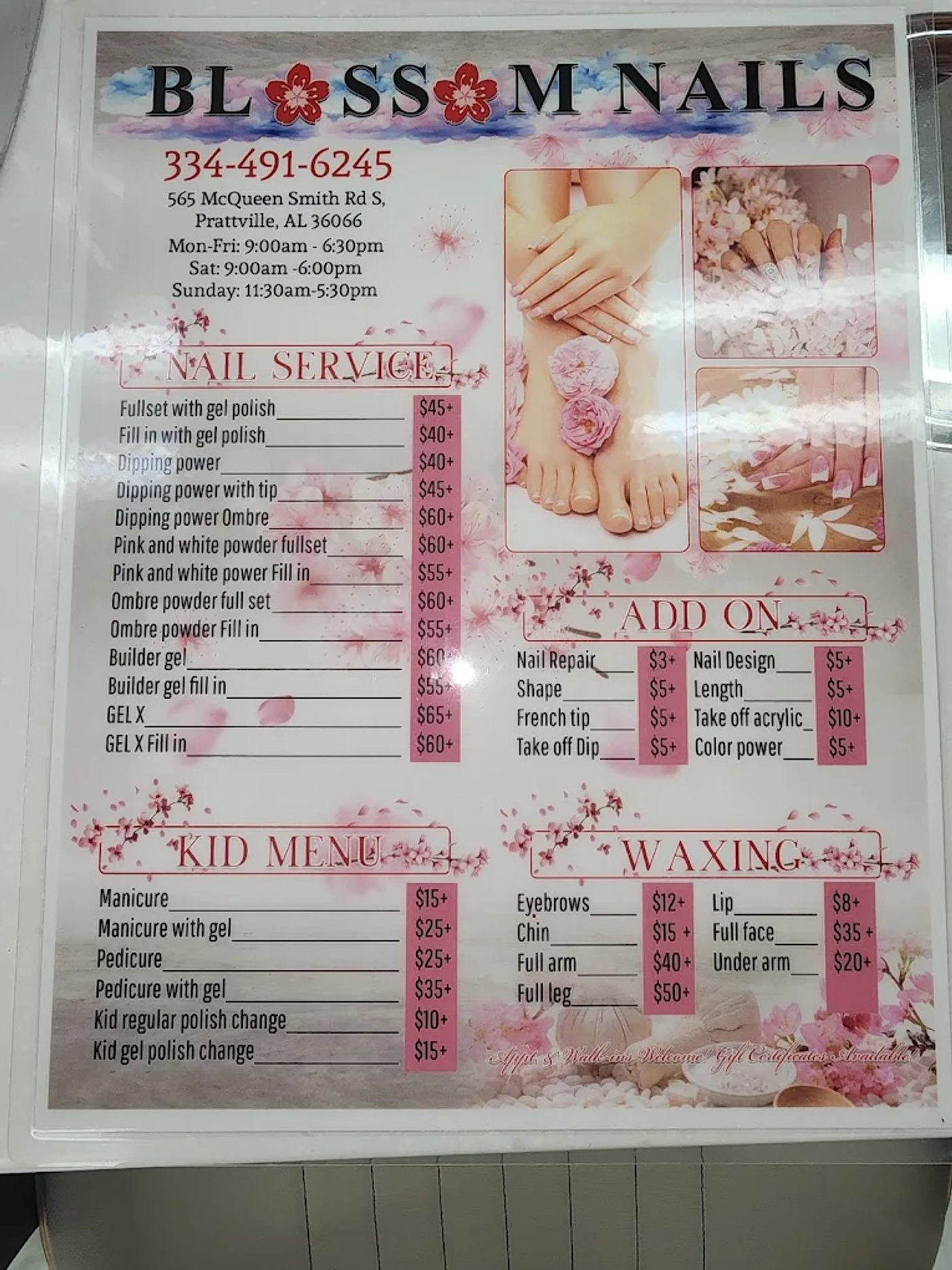 🌸 Tuyển Thợ Nails Nam/Nữ - Blossom Nails Prattville, AL - Thu Nhập $1200-2000/Tuần