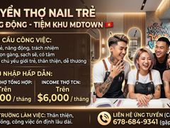 Tuyển Thợ Nail Trẻ Năng Động – Tiệm Khu Midtown – Thu Nhập $6K–$8K+/Tháng