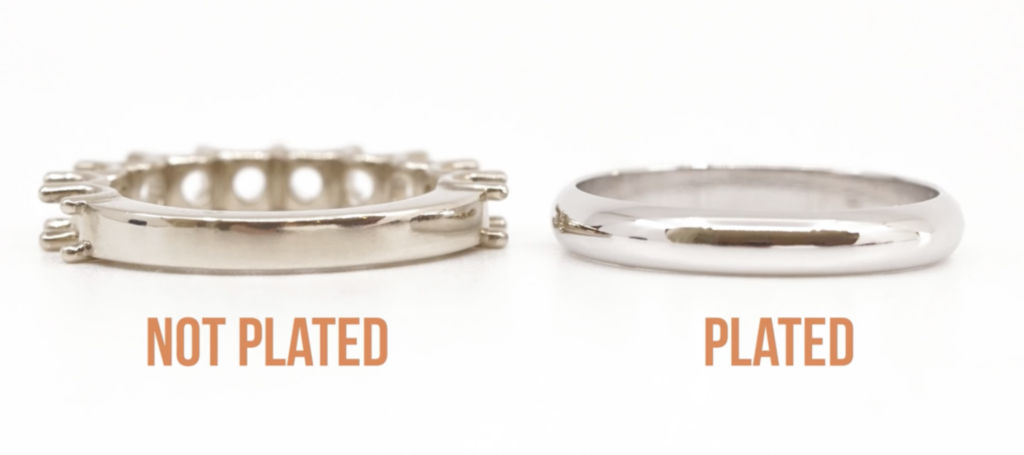 engagement metals_rhodium plated vs no plating