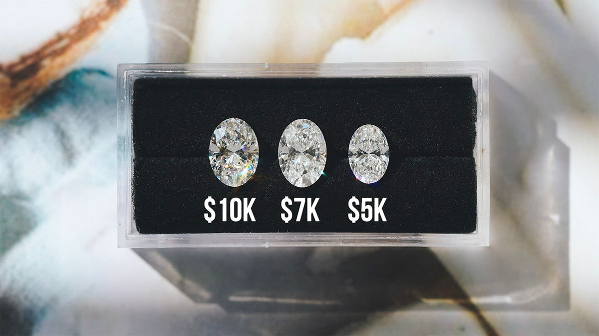 how much to spend on engagement ring_oval diamond different sizes