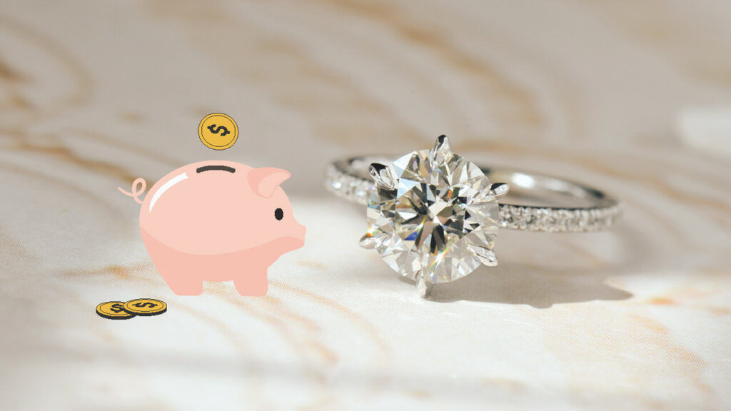 how much should you spend on an engagement ring_piggy bank