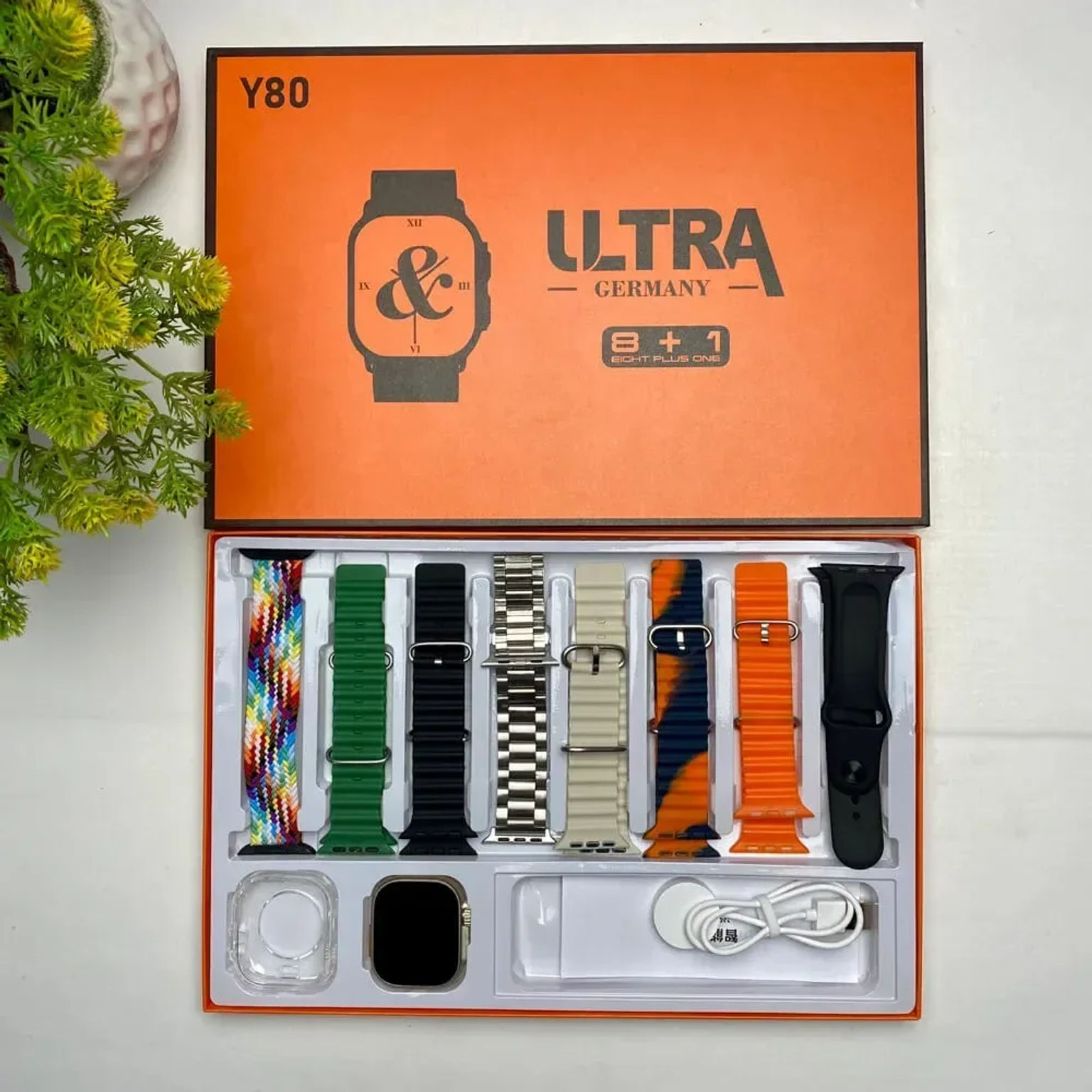 Y80 Ultra Smartwatch With 8 Strap angle 4