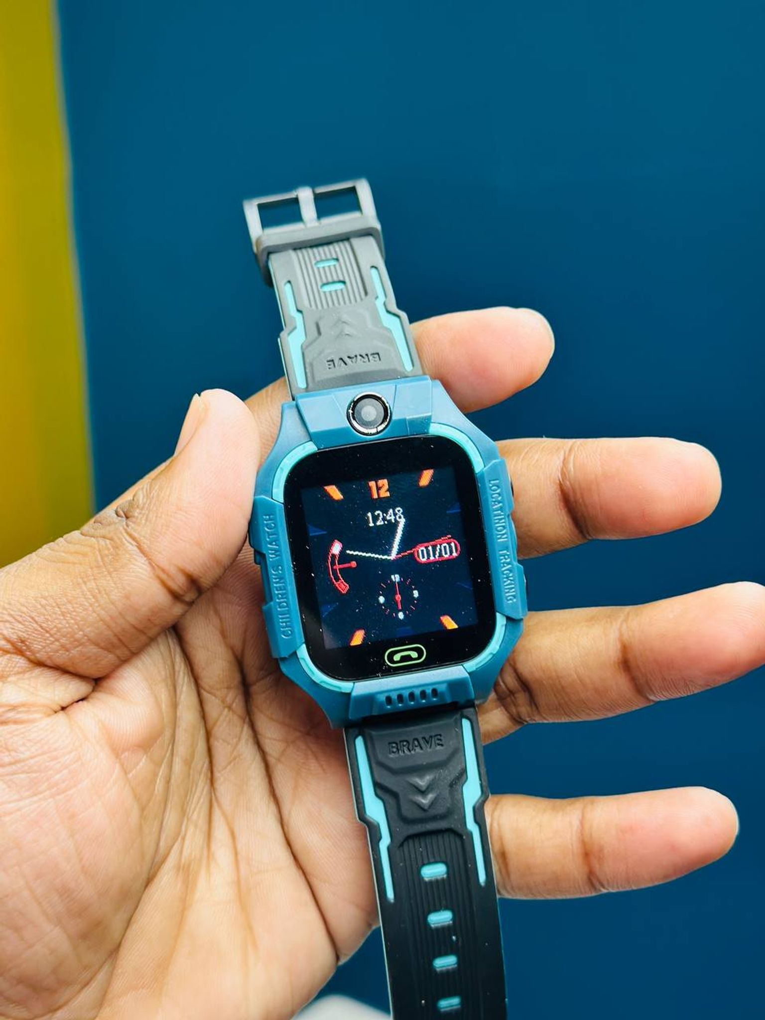 Smartberry C002 Kids GPS + Calling Smart Watch | GPS Tracker | Nano SIM Calling | 1.44" Display angle 2