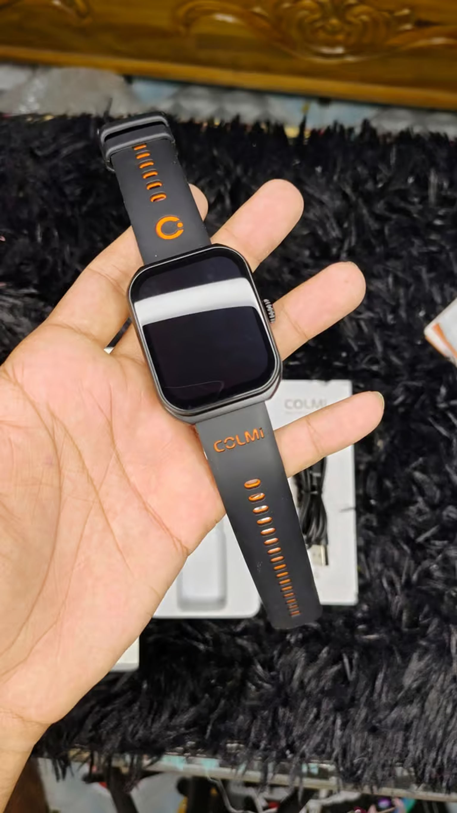 Colmi P86 BT Calling Smartwatch - Premium Gold Edition angle 2