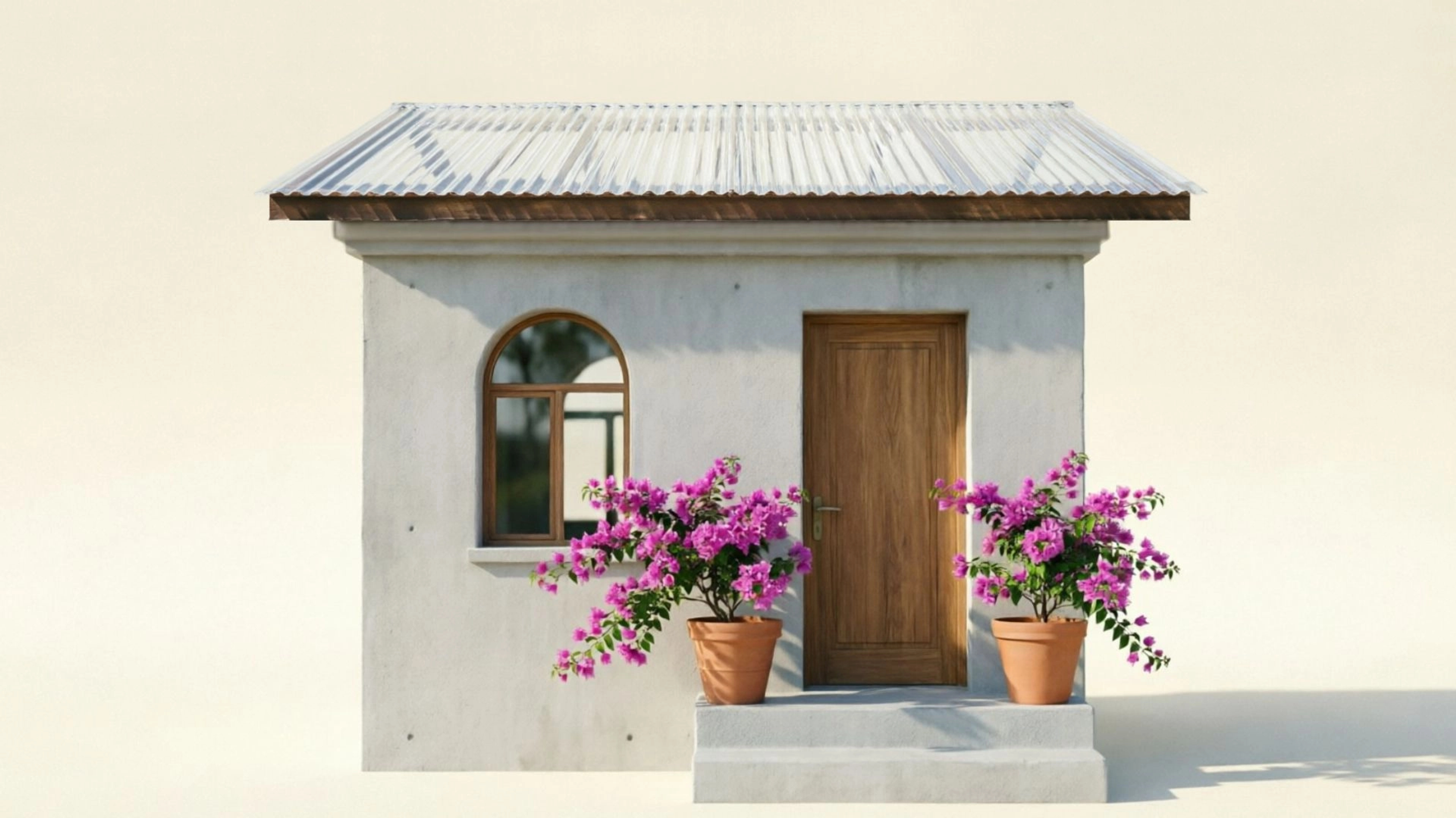 Visualizing PVC sheets roofing option for Goa homes