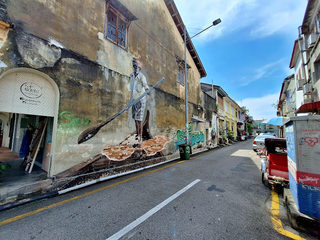 The Indian Boatman street art 3