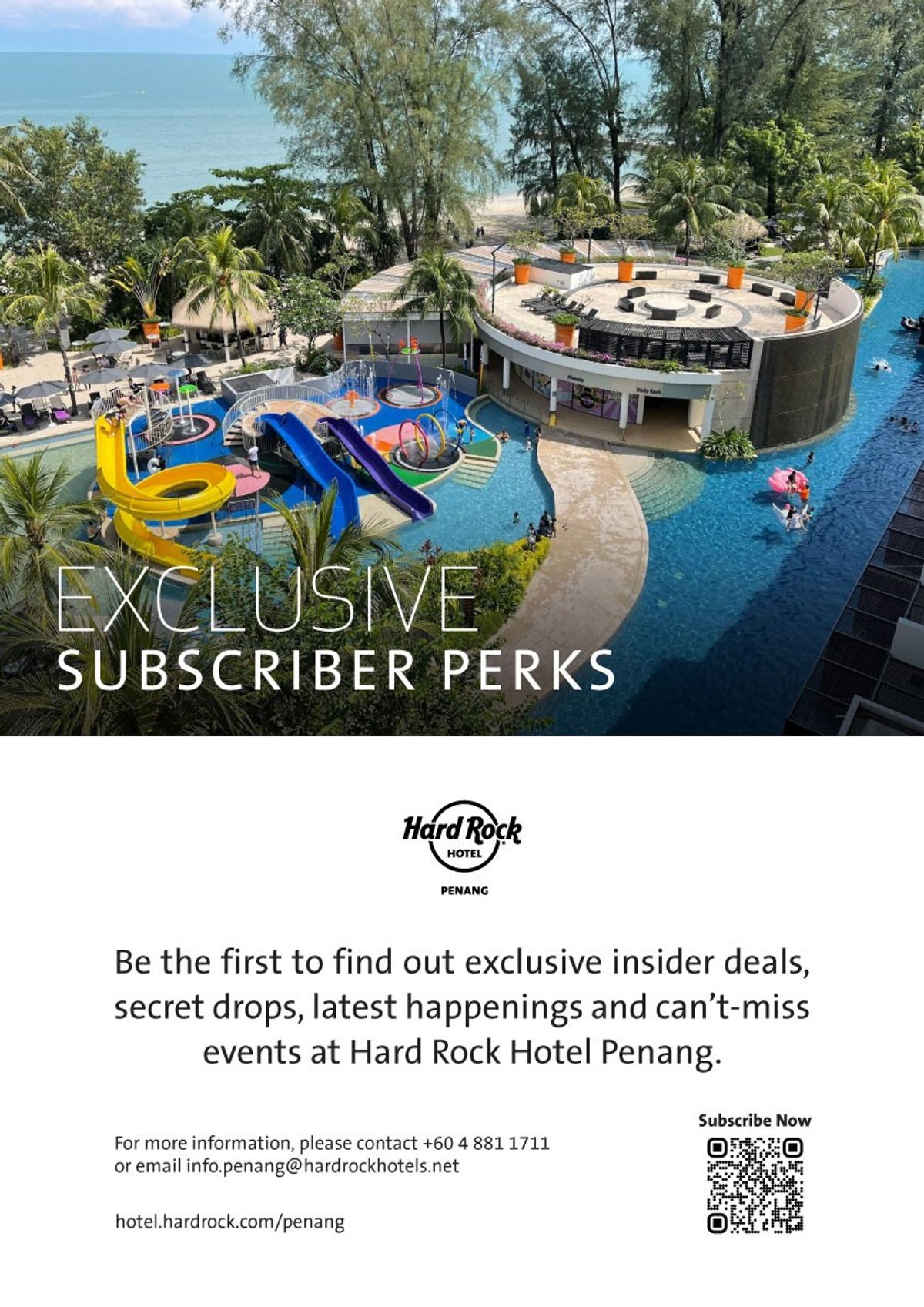 Exclusive Subscriber Perks by Hard Rock Hotel Penang