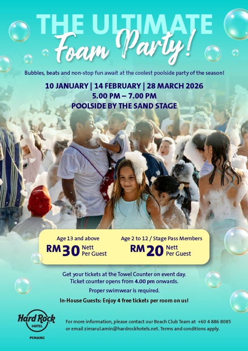 The Ultimate Foam Party by Hard Rock Hotel Penang