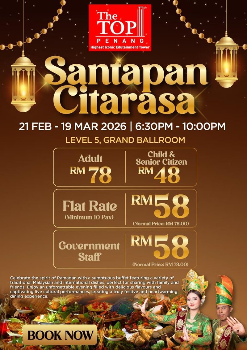Santapan Citarasa Panorama Buffet Dinner by The TOP Penang