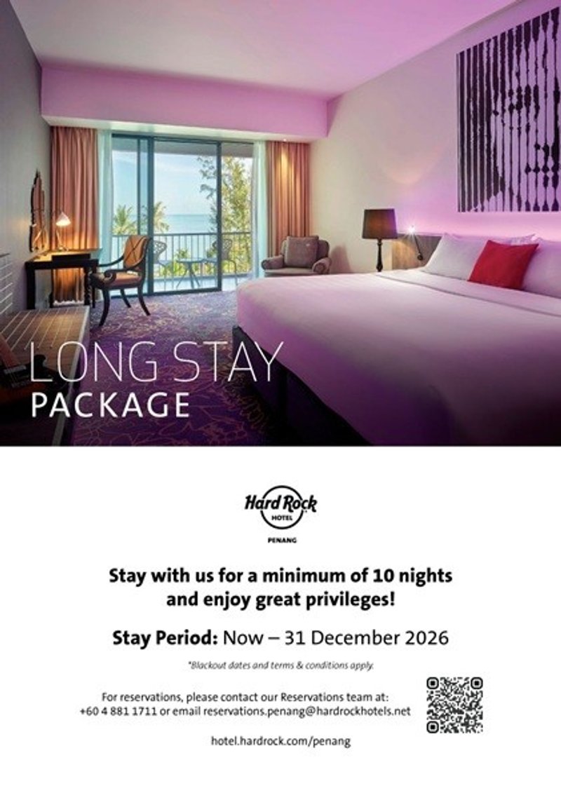 Long Stay Package by Hard Rock Hotel Penang