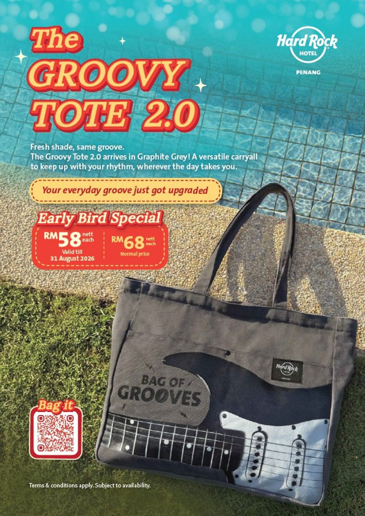 Early Bird Special - The Groovy Tote 2.0 by Hard Rock Hotel Penang