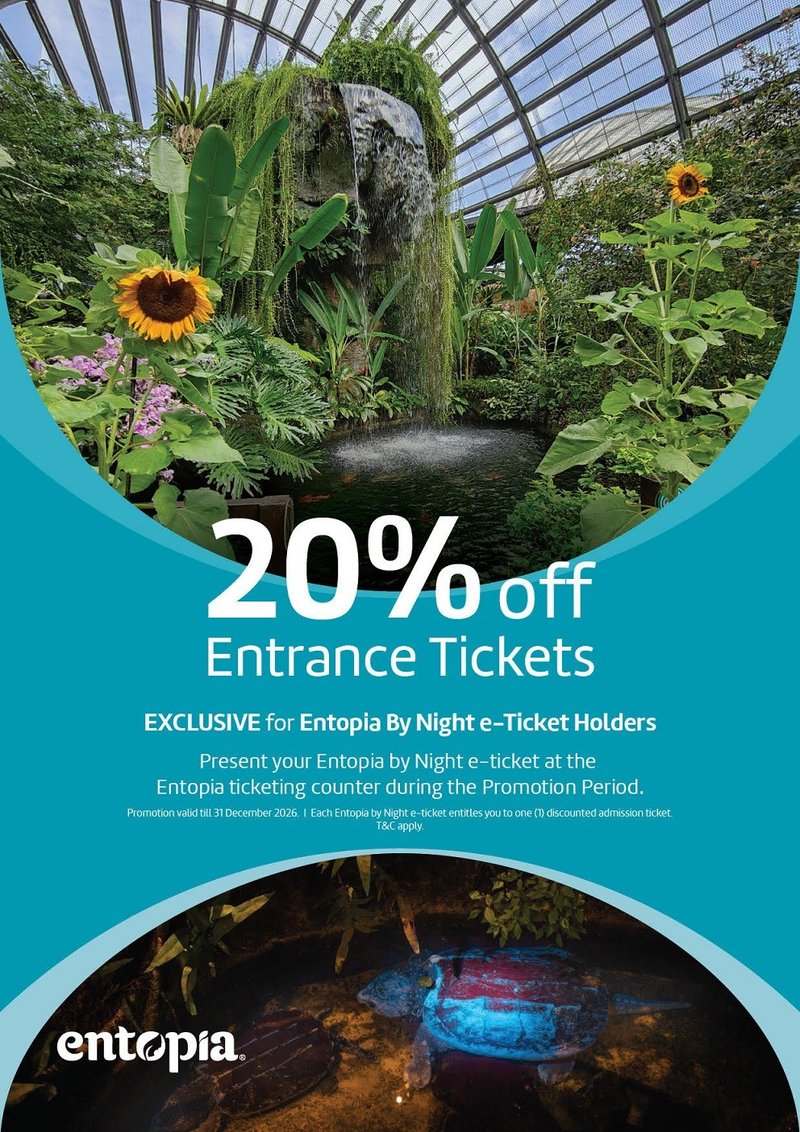 Penang Kia Day 20% off Off Entrance Tickets Esclusive for Entopia By Night at Entopia by Penang Butterfly Farm