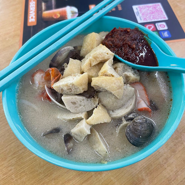 Penang white curry mee槟城白咖喱面