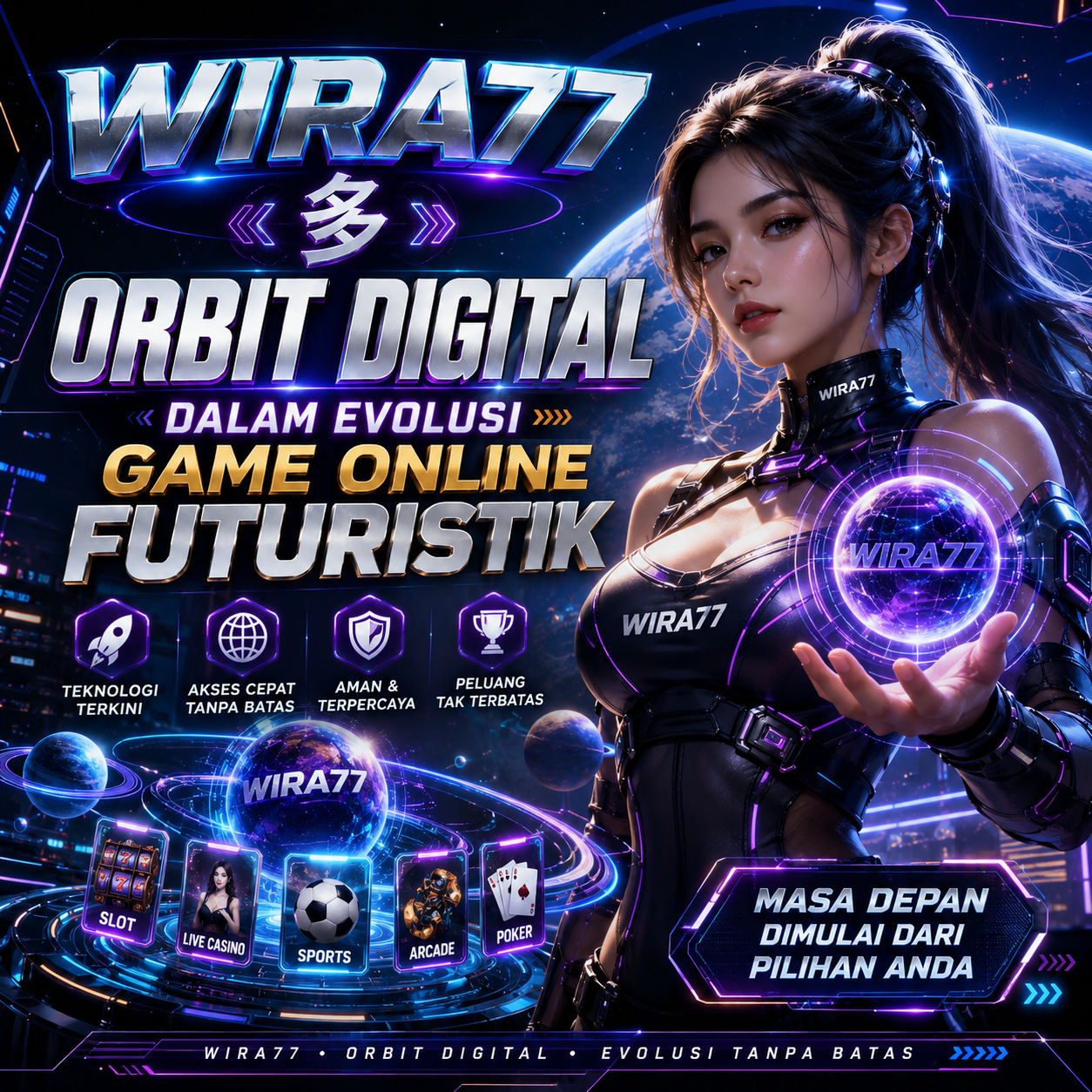 WIRA77 多 Orbit Digital dalam Evolusi Game Online Futuristik