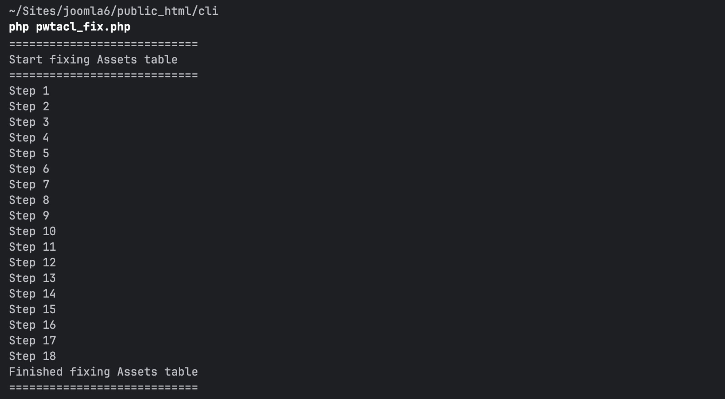 Pwt acl j6 cli