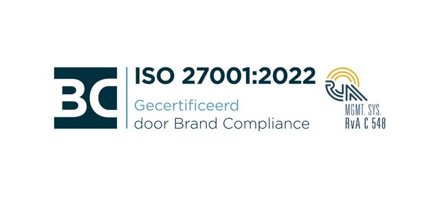 BC Certified logo ISO 27001 2022 RVA NL h