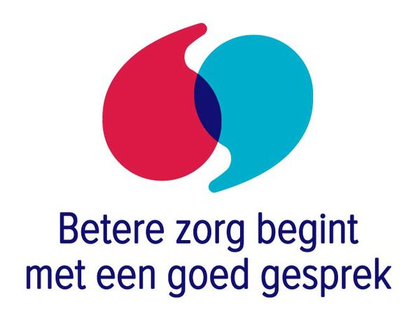 Logo betere zorg begint met een goed gesprek