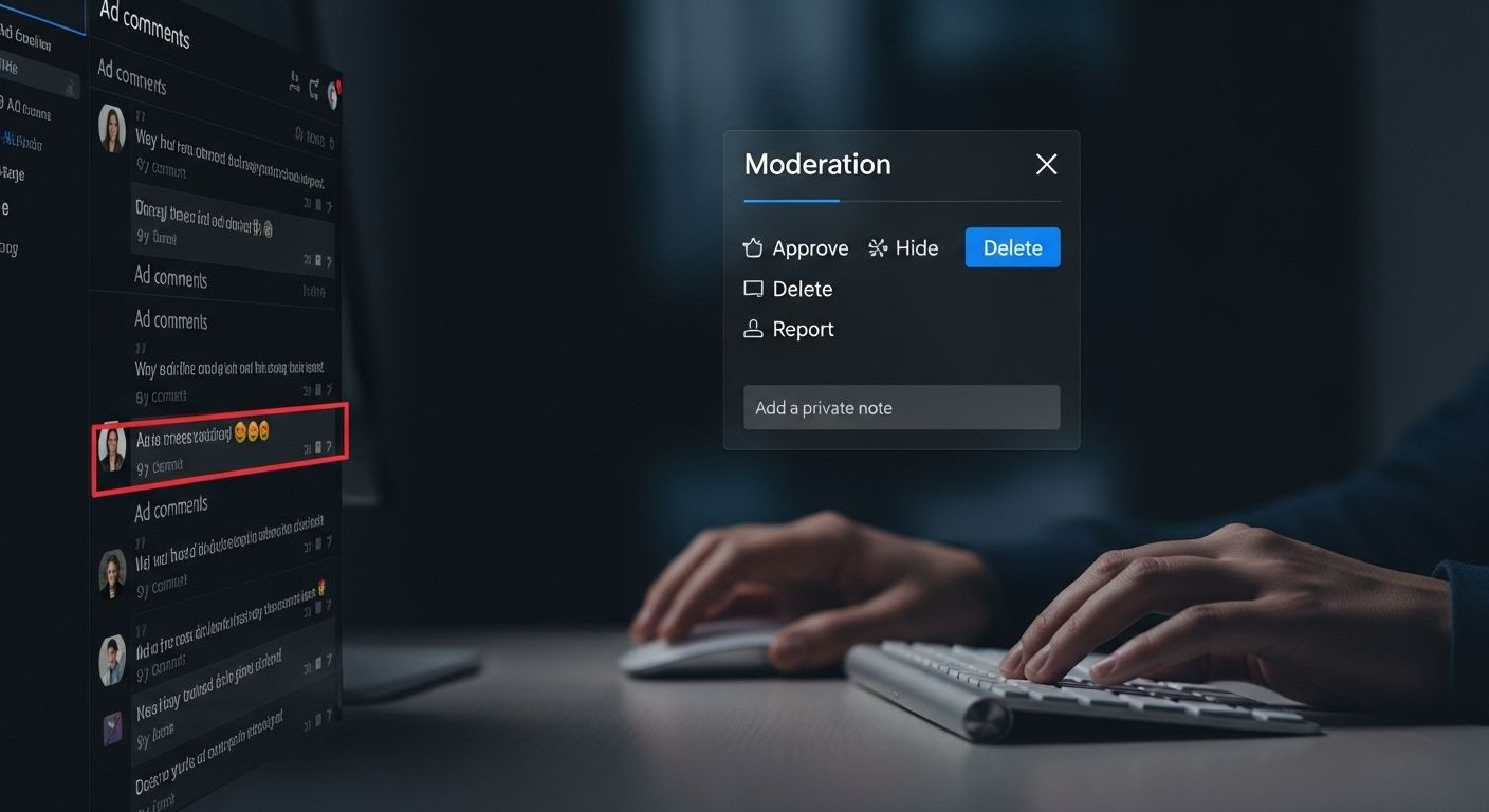 facebook ads comment moderation