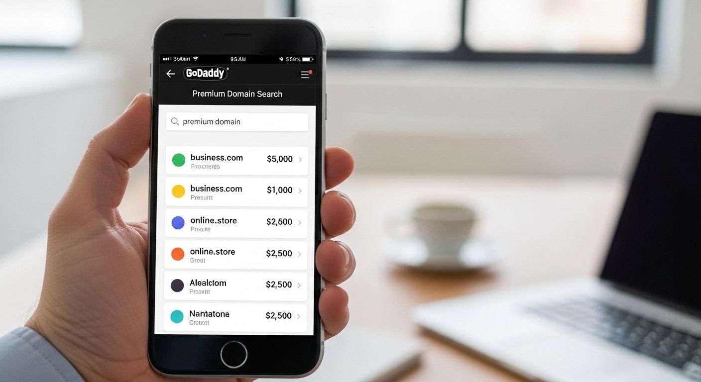 godaddy premium domain price