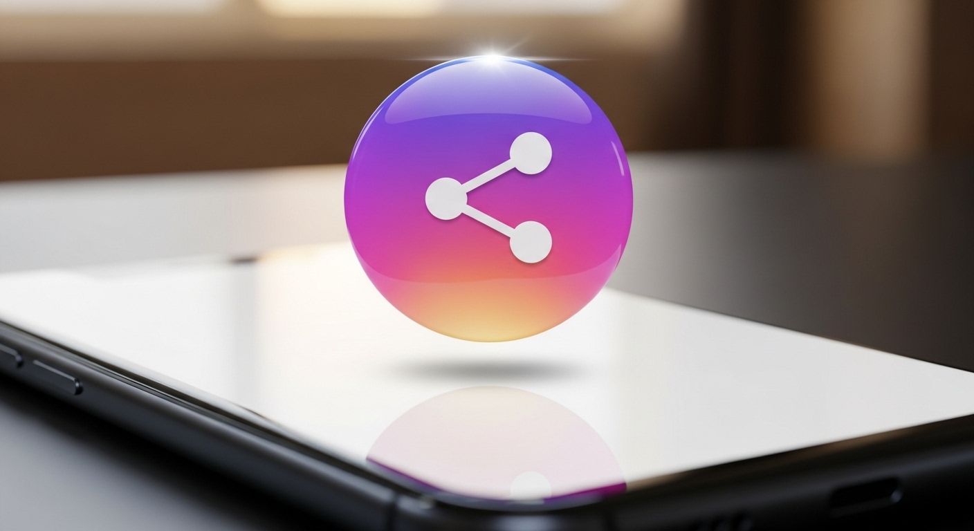 share in instagram button