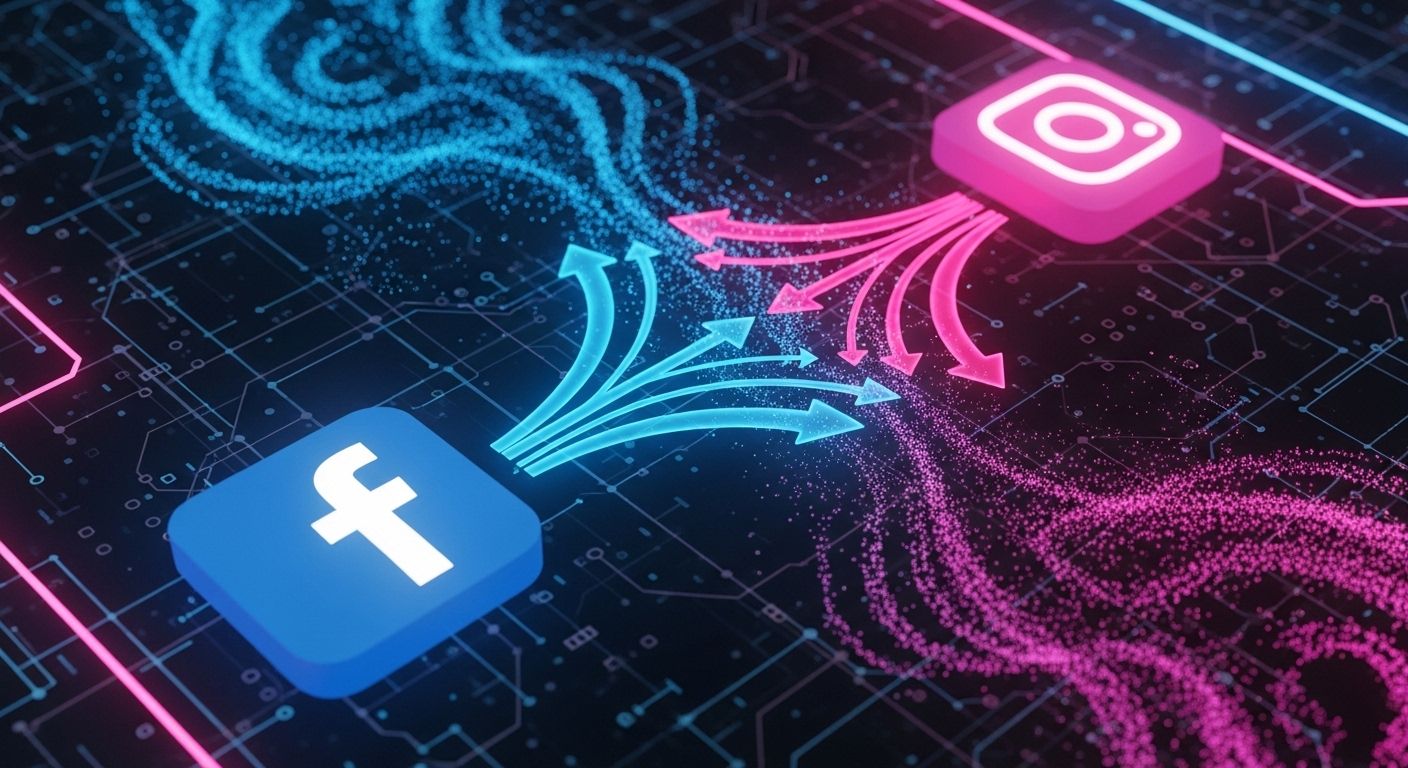 sharing a post from facebook to instagram