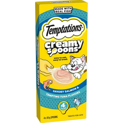 Temptations Creamy Spoons Savory Salmon & Tempting Tuna Flavour