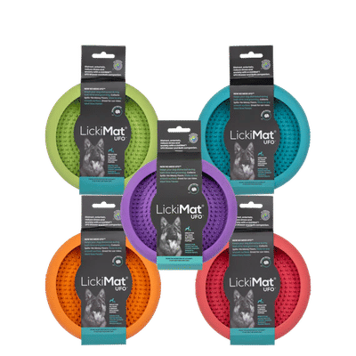 Lickimat Dog Bowl Ufo Green