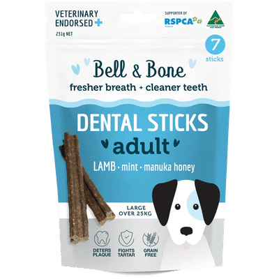 Bell And Bone Dental Sticks Lamb Mint And Manuka Honey For Large Dogs