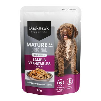 Black Hawk Wet Dog Food Mature 7+ Lamb And Vegetables