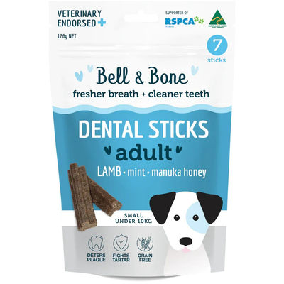 Bell & Bone Bell And Bone Dog Dental Sticks - Lamb, Mint And Manuka Honey Medium - 10-25kg