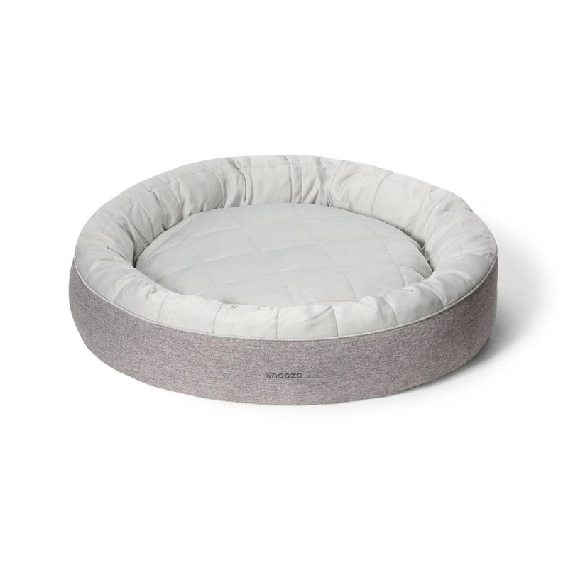 Snooza Cooling Cuddler Powder Grey Dog Bed