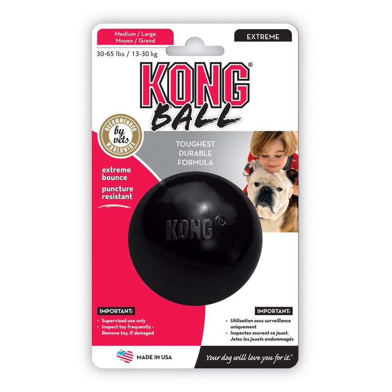 Kong Extreme Ball Dog Toy For Powerful Chewers Medium