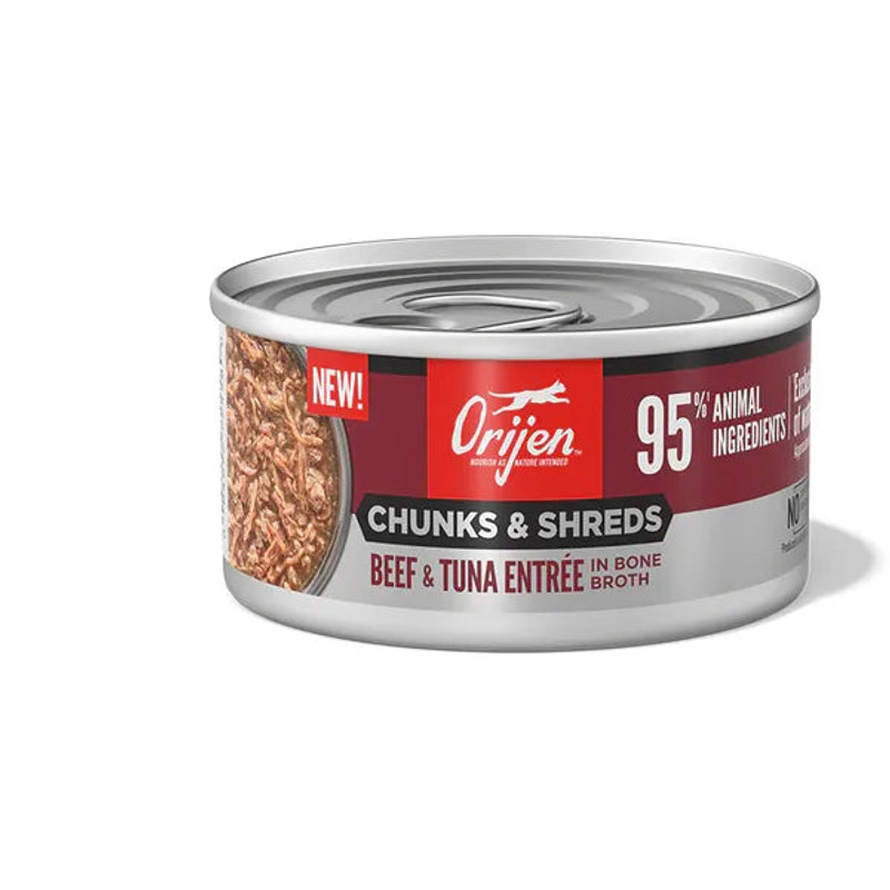 Orijen Chunks & Shreds - Beef & Tuna Entrée Wet Cat Food