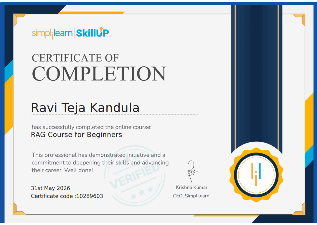 RAG Certificate
