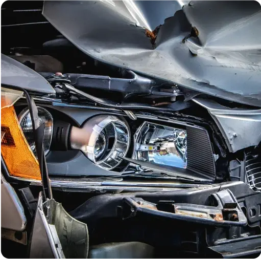 car accident damage photo