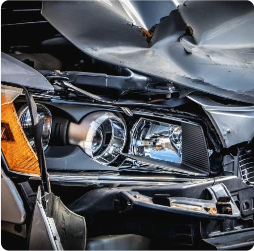 car accident damage photo